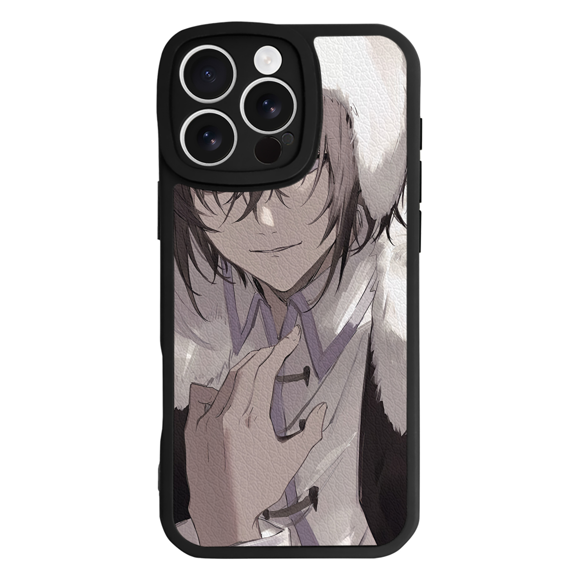 （画像用） 文豪ストレイドッグス Bungo Stray Dogs 【iPhone 16シリーズ対応】シリコンスマホケース（レザー調） 材質：シリコン